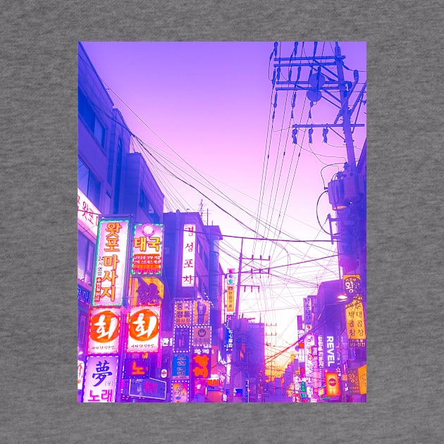 Vaporwave Seoul by Caline Design